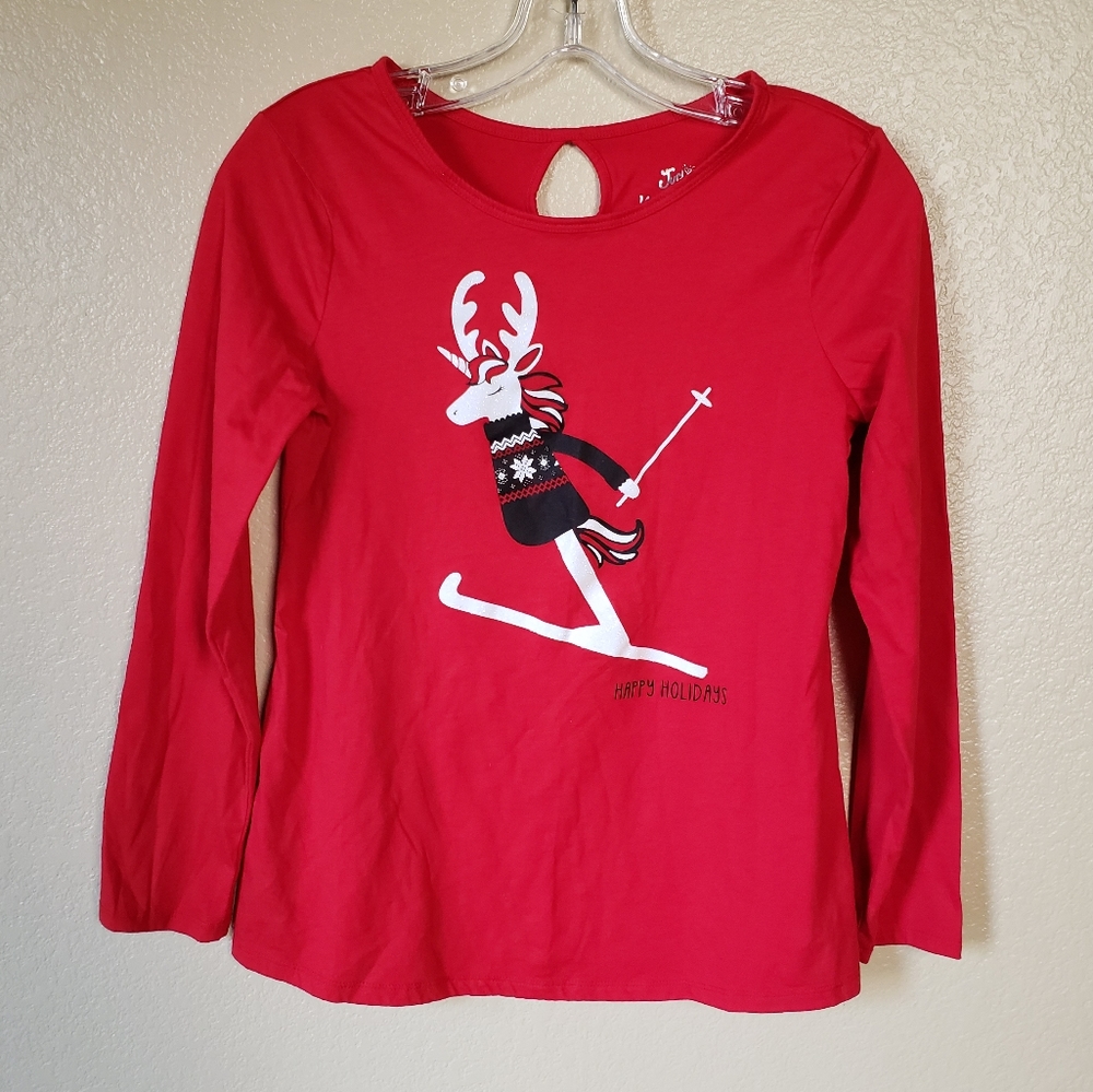 Justice holidays long sleeve shirt. Sz. 14/16